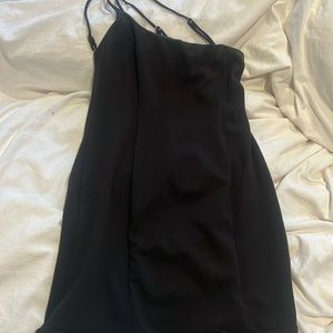 Black mini dress